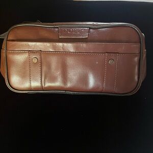 Dopp Top Grain Cowhide Leather Toiletry Kit